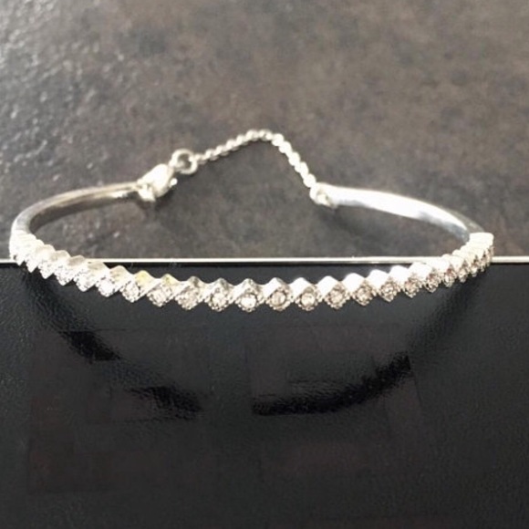 ✨Silver Cuff Bracelet, Cz Bracelet✨ - Picture 2 of 3